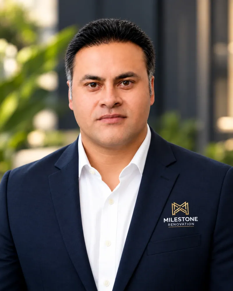 Portrait of Mohammad Mohsini, Construction & Project Delivery at Milestone Renovate
